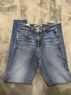 Joe's Jeans Women's Skinny Ankle Fray in Medium Blue